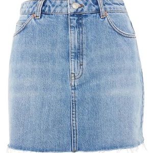 TOPSHOP Denim Miniskirt